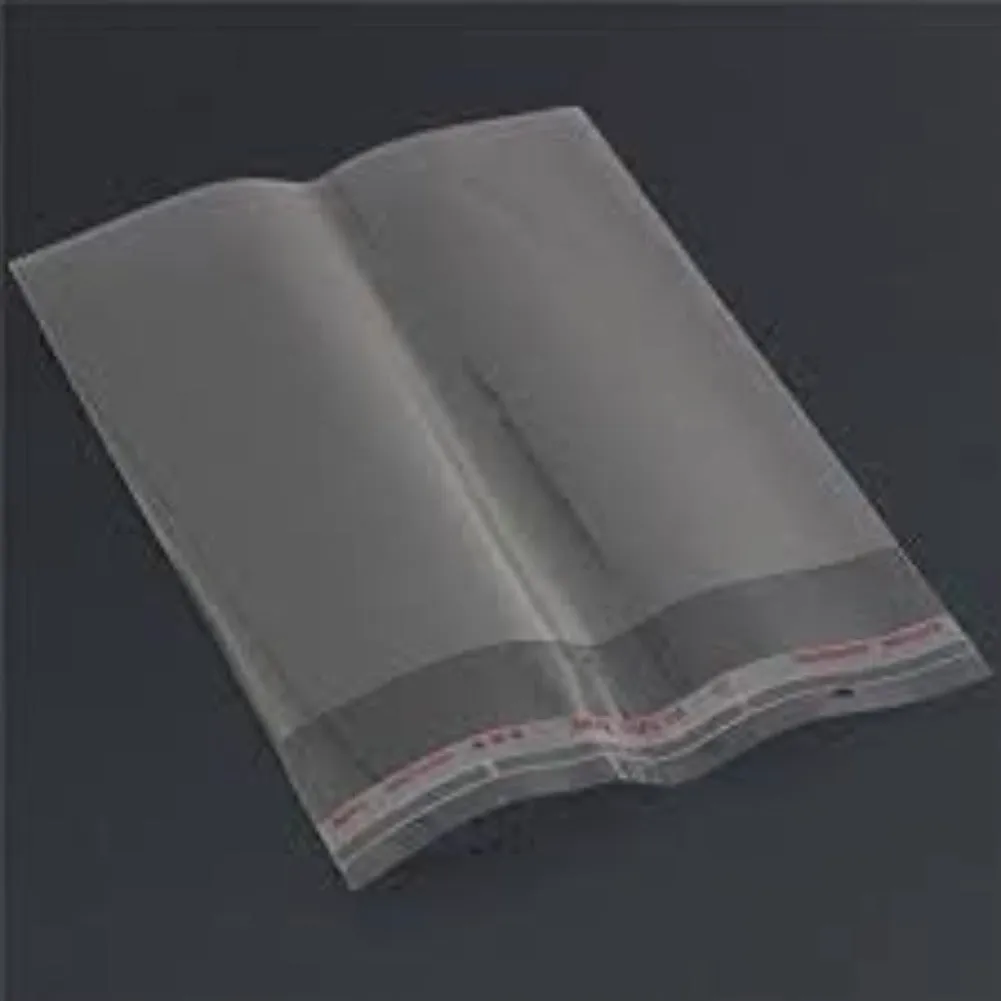 5X7 Inches: Transparent Plastic Packing Bags Adhesive Plastic Poly Bag