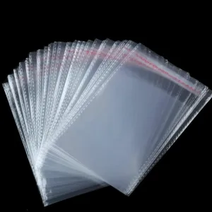 5X7 Inches: Transparent Plastic Packing Bags Adhesive Plastic Poly Bag