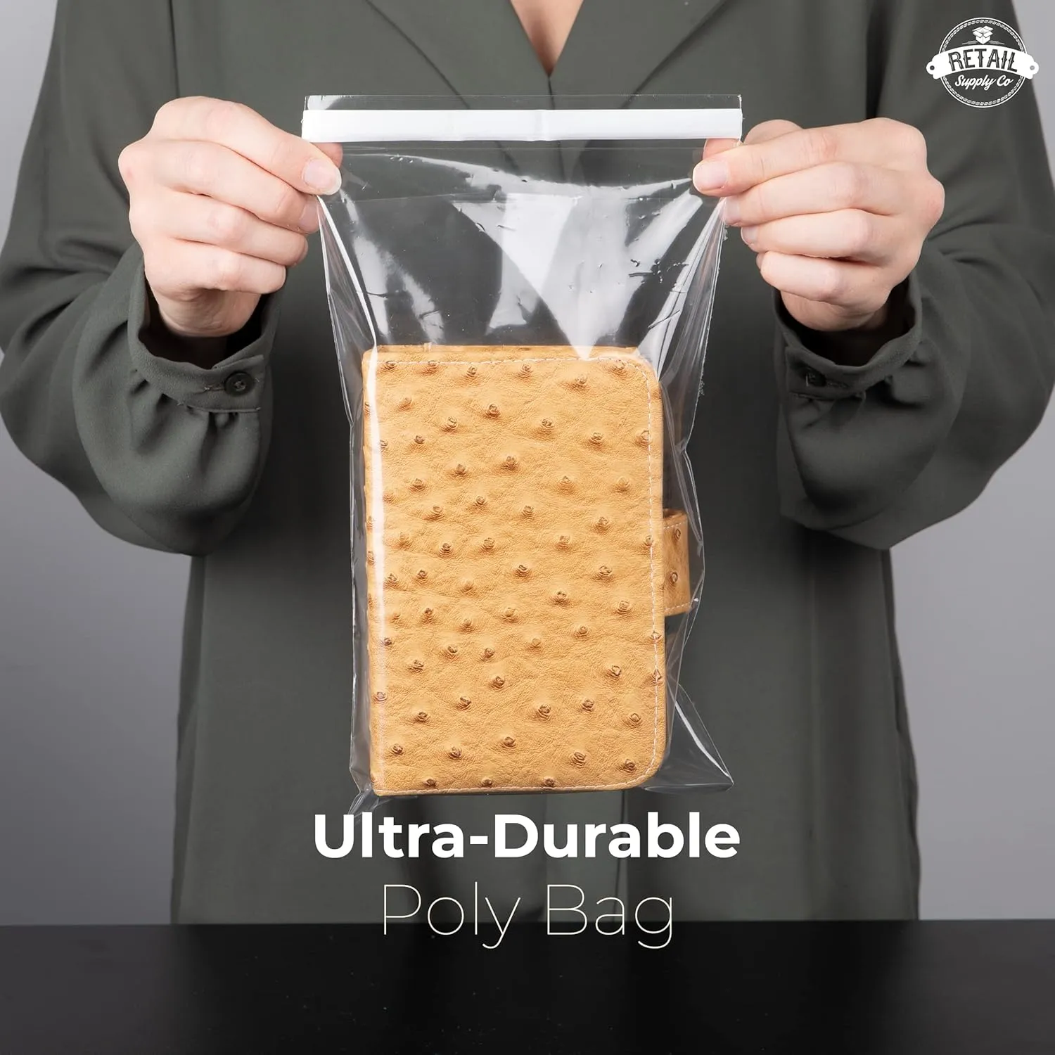 6x9 Poly Bags with Suffocation Warning - 200 Pack - Resealable Poly Bags 6x9" - Clear Poly Bags 6x9 - Packaging Bags - Retail Supply Co