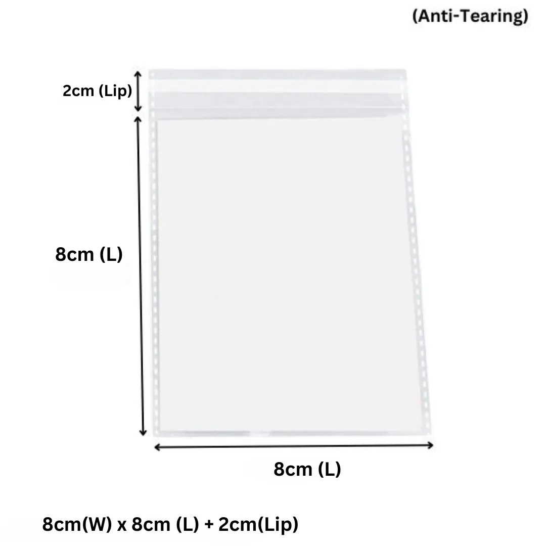80 x 80mm   20mm Opp Cellophane Resealable Plastic Bags- Get The Best Clear Plastic Poly Bags