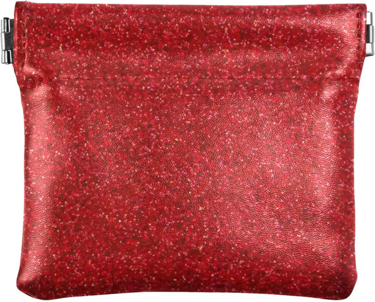 Abstract Paper Deep Red Foil Custom Women Cute Coin Purse Leather Cute Squeeze Change Purse for Women Girls