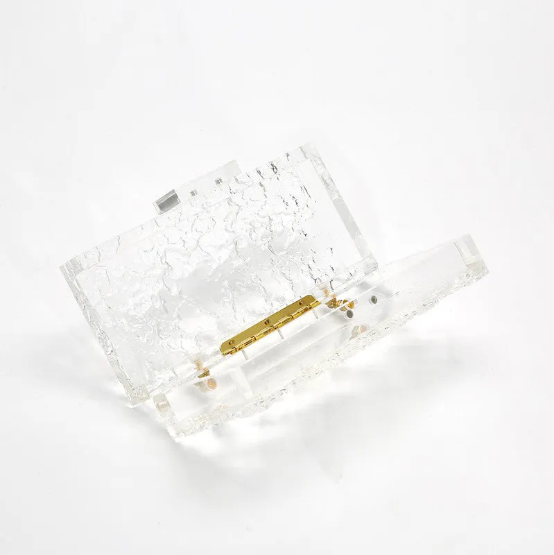 Acrylic transparent clutch