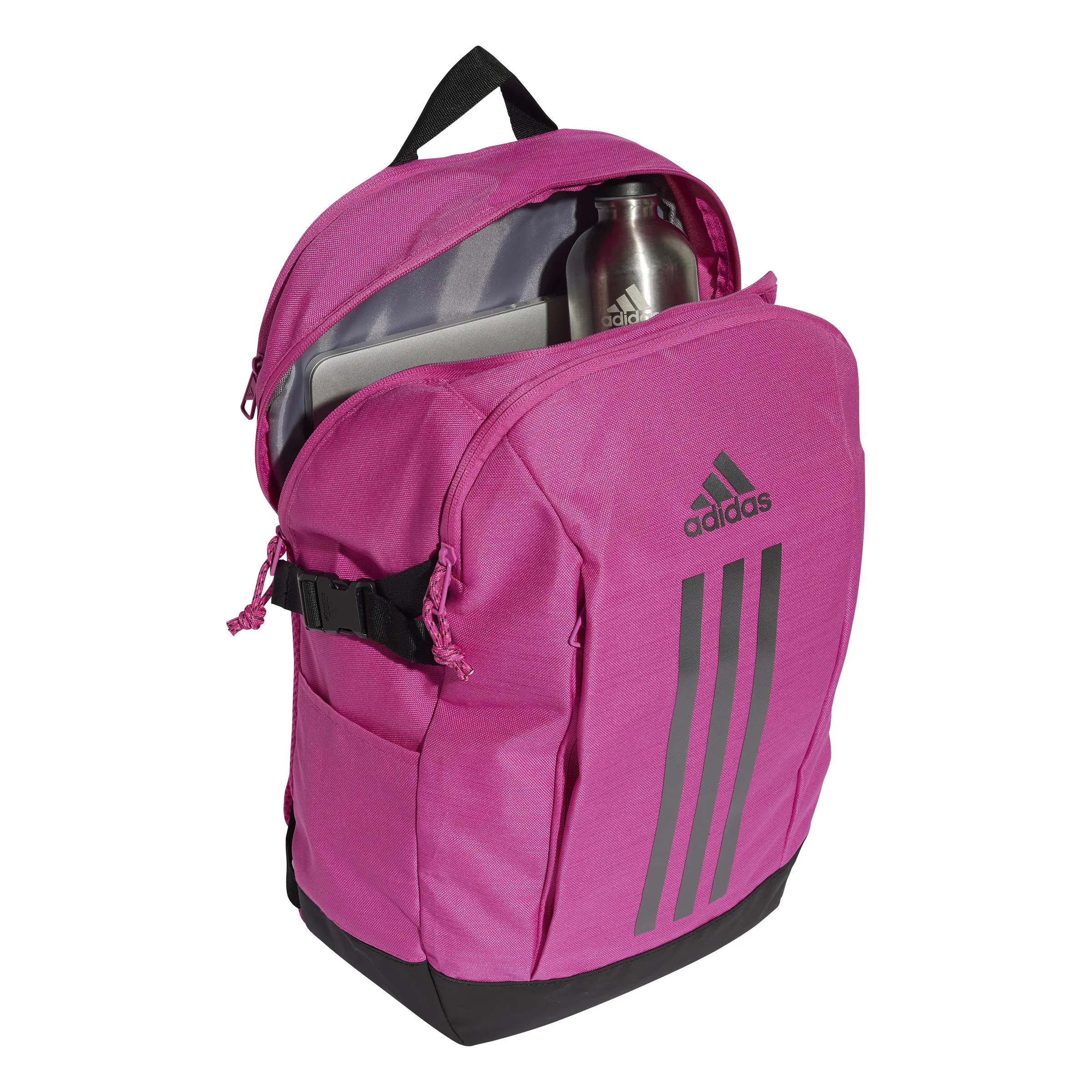 Adidas Power VII Backpack - Semi Lucid Fuschia/Iron Mettalic