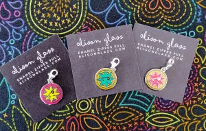 Alison Glass Pin Zipper Pulls!