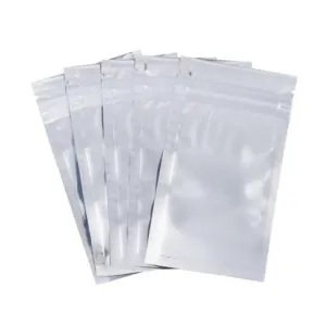 Aluminum Foil Zip Lock Plastic Bags Resealable Translucent