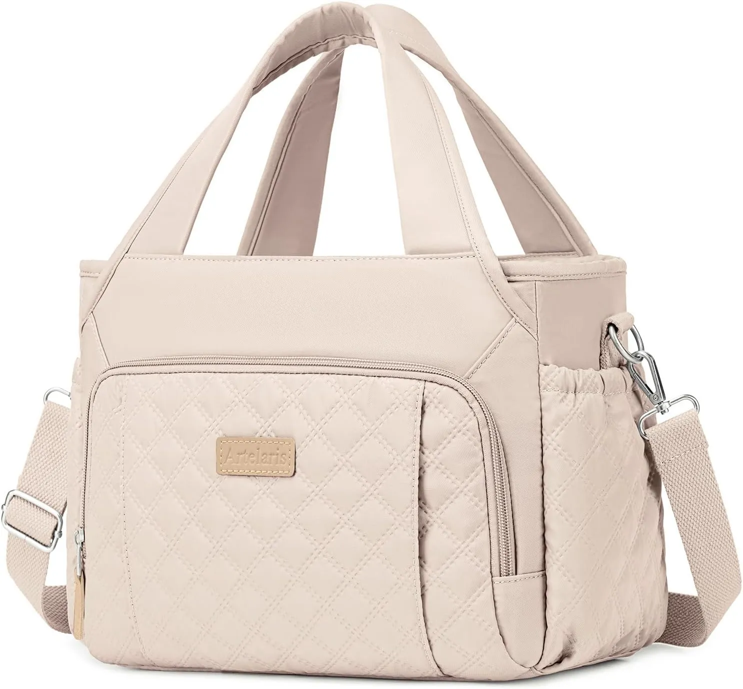 Artelaris Lunch Bag for Women,Insulated Lunch Bag for Work, Large Leakproof Cooler Purse with Side Pockets & Removable Shoulder Strap Women's for Beach Cute Lunch Bags