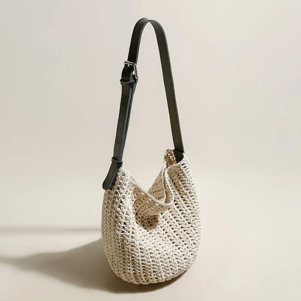 Bag Medium Tote Straps Beach Leather with Blue White Discounted coupons First-time buyer discount