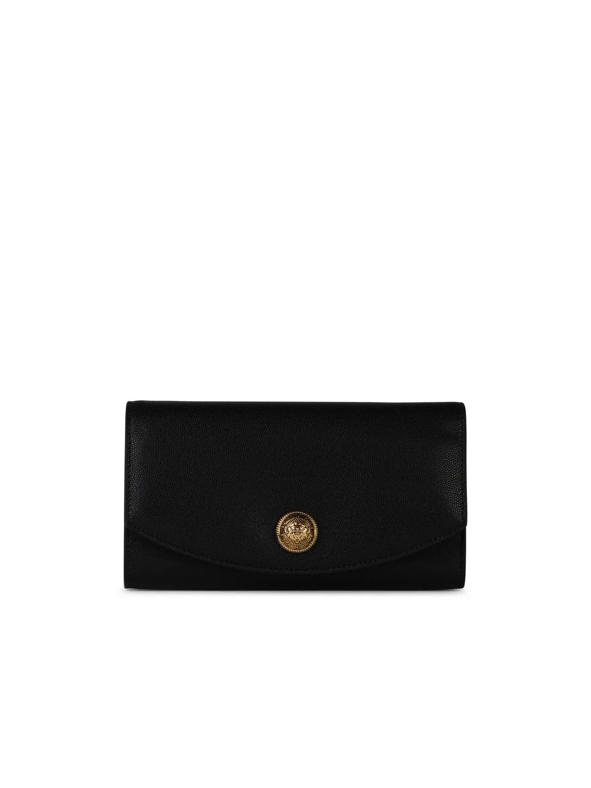 Balmain 'Embleme' Black Lear Crossbody Bag