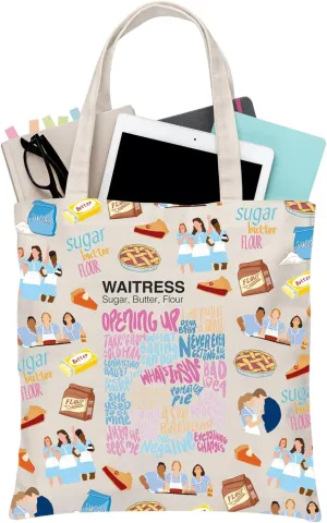 BDPWSS Waitress Musical Tote Bag Waitress Theater Gift Theater Fan Gift Musical Theater Merchandise Jenna Fan Handbag
