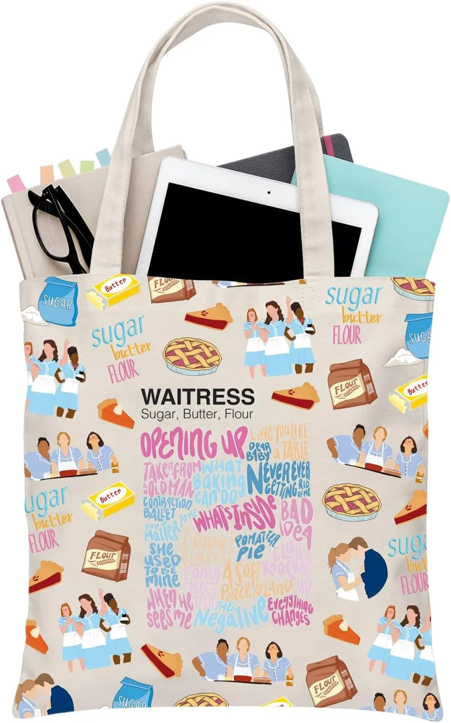 BDPWSS Waitress Musical Tote Bag Waitress Theater Gift Theater Fan Gift Musical Theater Merchandise Jenna Fan Handbag