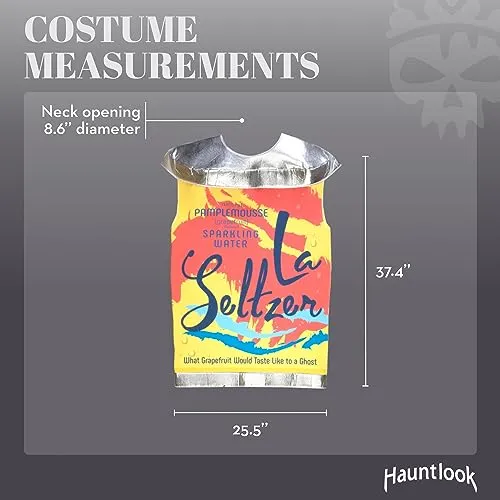 Beverage Can Costume | Slip On Halloween Costume for Women and Men| One Size Fits All |Seltzer Can