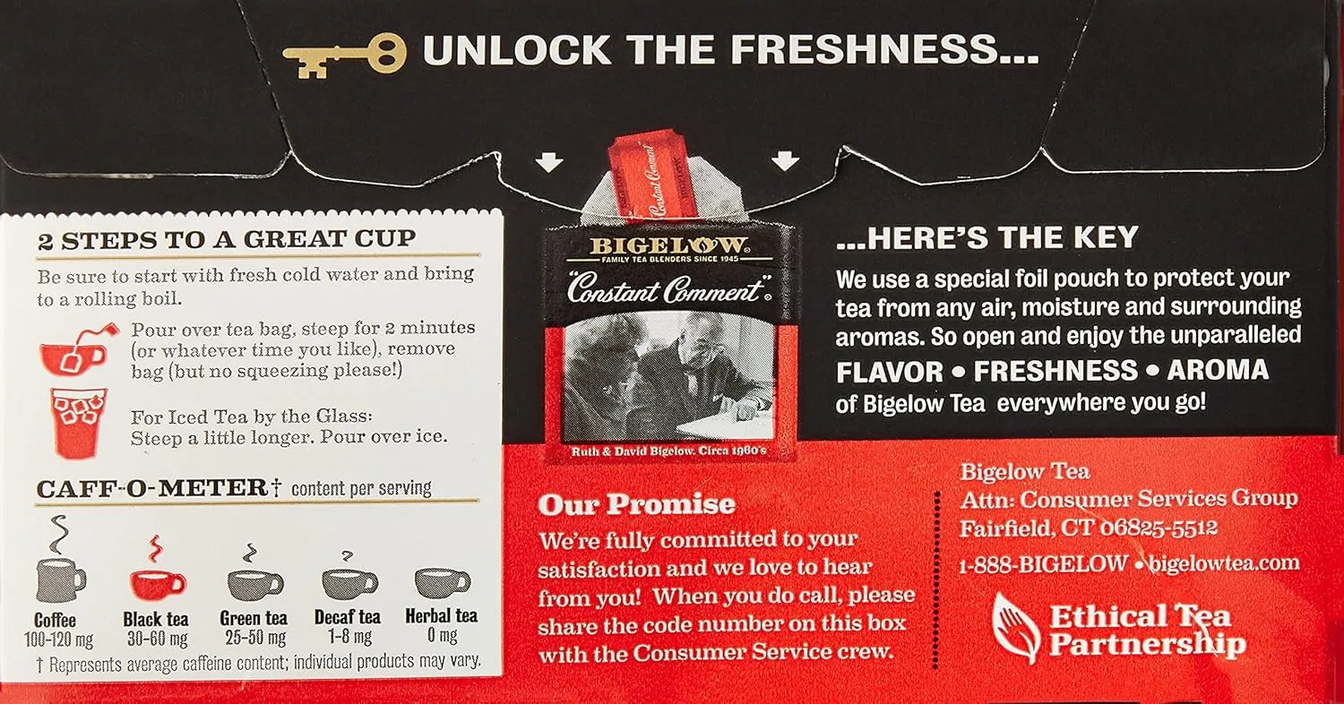Bigelow Constant Comment Tea, Original, 20 bags (Pack of 6)