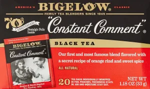 Bigelow Constant Comment Tea, Original, 20 bags (Pack of 6)