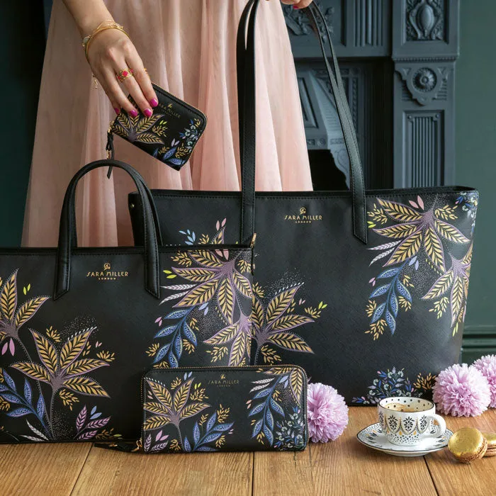 Black Botanic Large Tote
