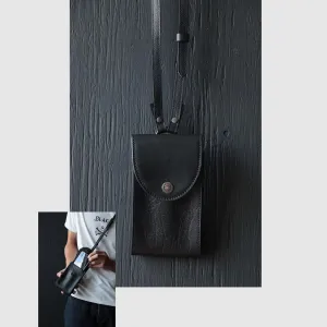 Black Sign Black Passport Bag