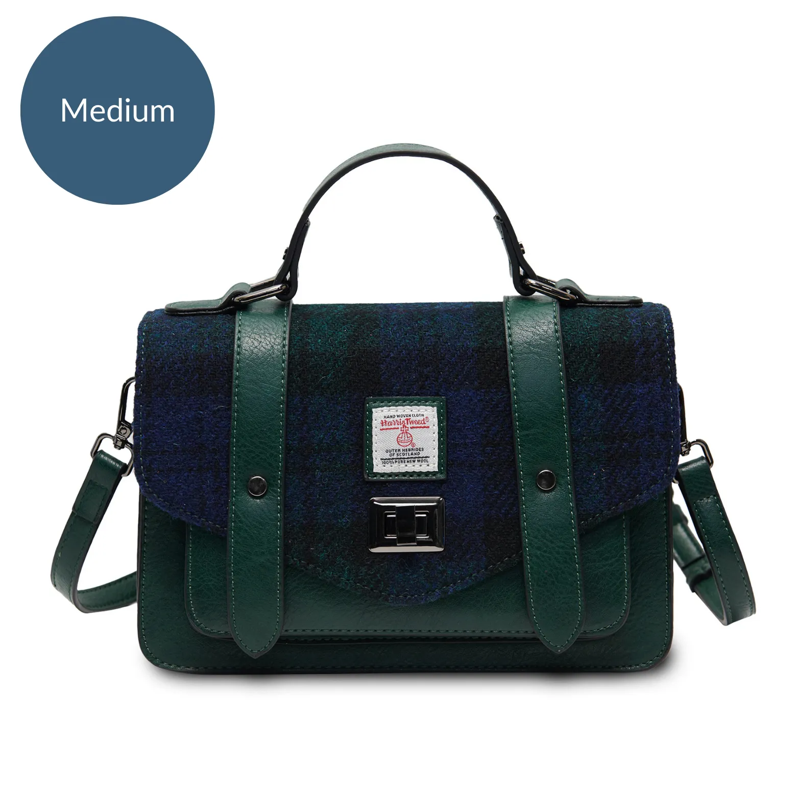Black Watch Tartan Satchels with Harris Tweed®