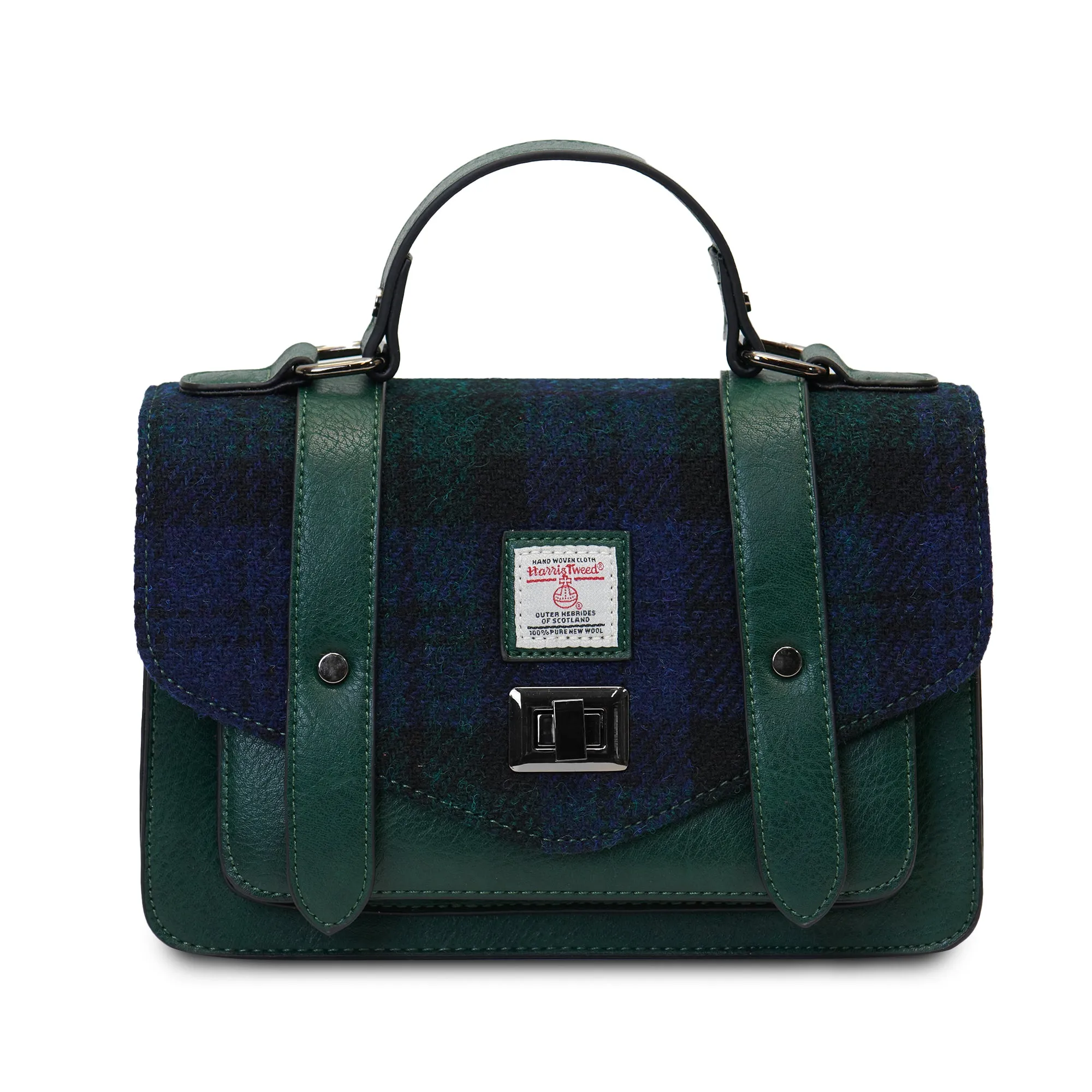 Black Watch Tartan Satchels with Harris Tweed®