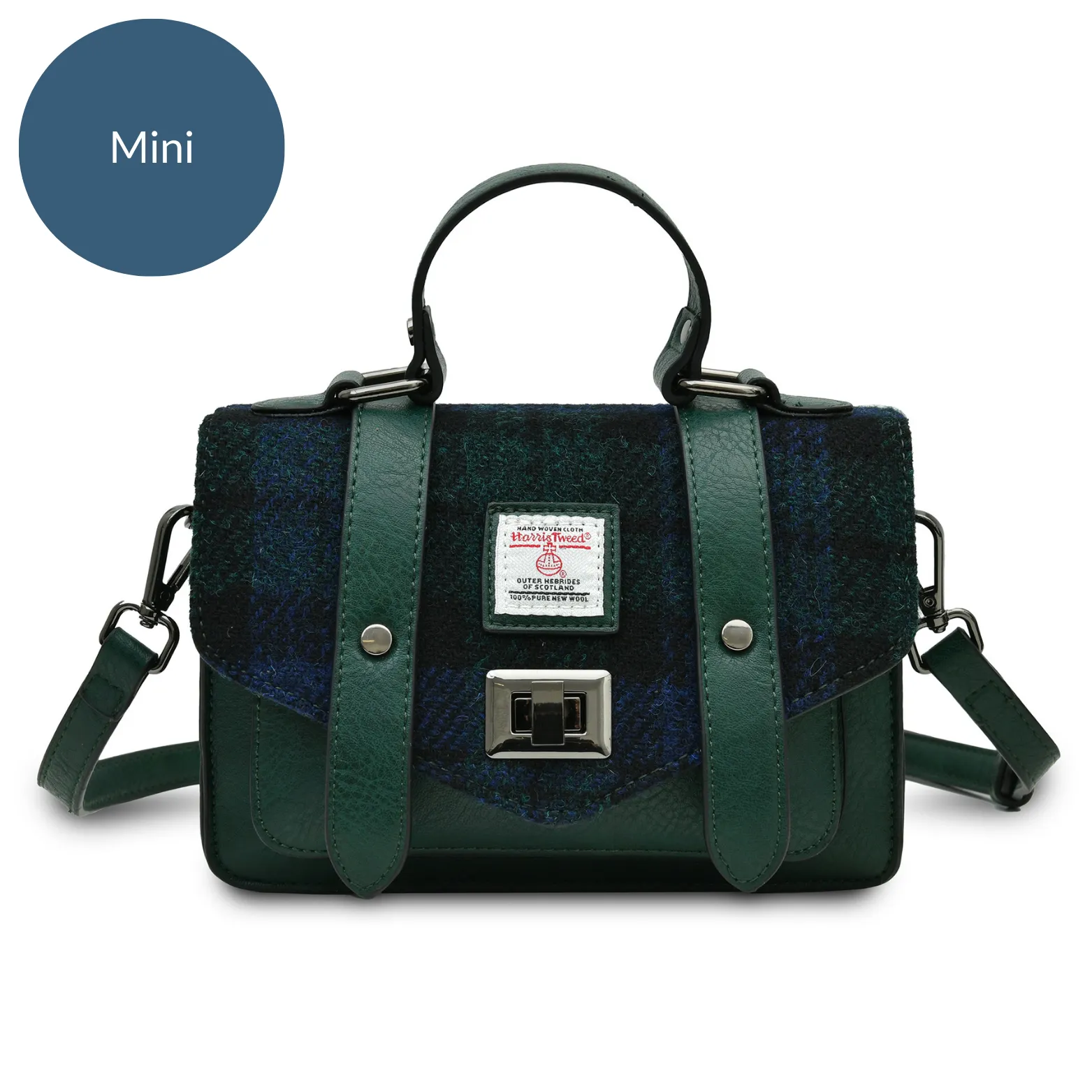 Black Watch Tartan Satchels with Harris Tweed®