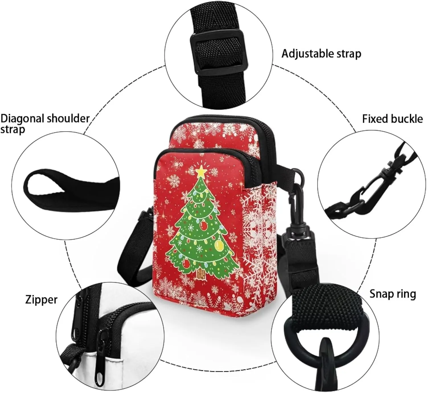 Boatee Small Crossbody Bags for Women Mini Messenger Bag with Adjustable Strap