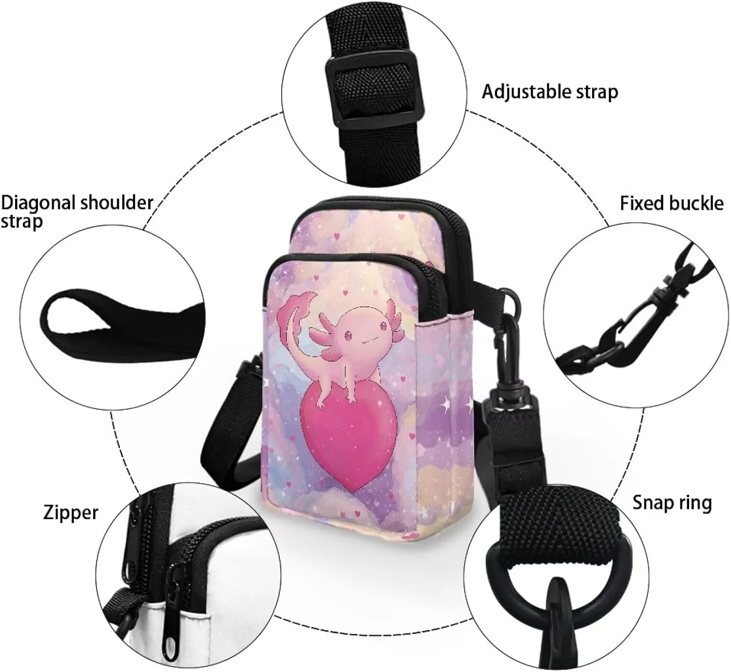 Boatee Small Crossbody Bags for Women Mini Messenger Bag with Adjustable Strap