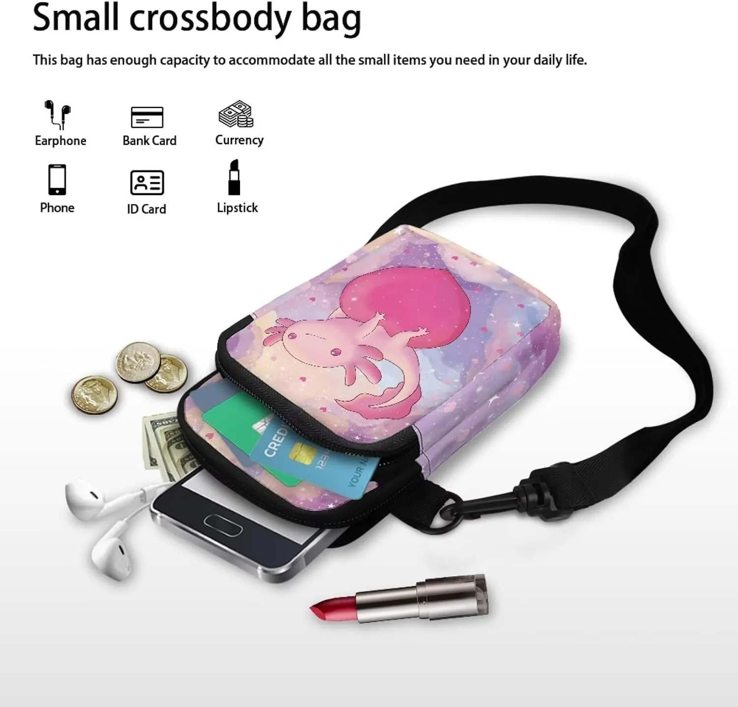 Boatee Small Crossbody Bags for Women Mini Messenger Bag with Adjustable Strap