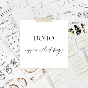 BOHO • L Collection • Oops   Overstock Themed Foiled Tuesday Bags