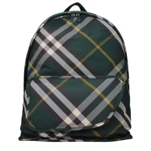 Burberry Backpack Green Refined Fabric Personalized