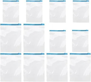 Cabilock 12pcs Travel Vacuum Storage Bags Space Saver Compressible Bags for Clothes Reusable Airtight