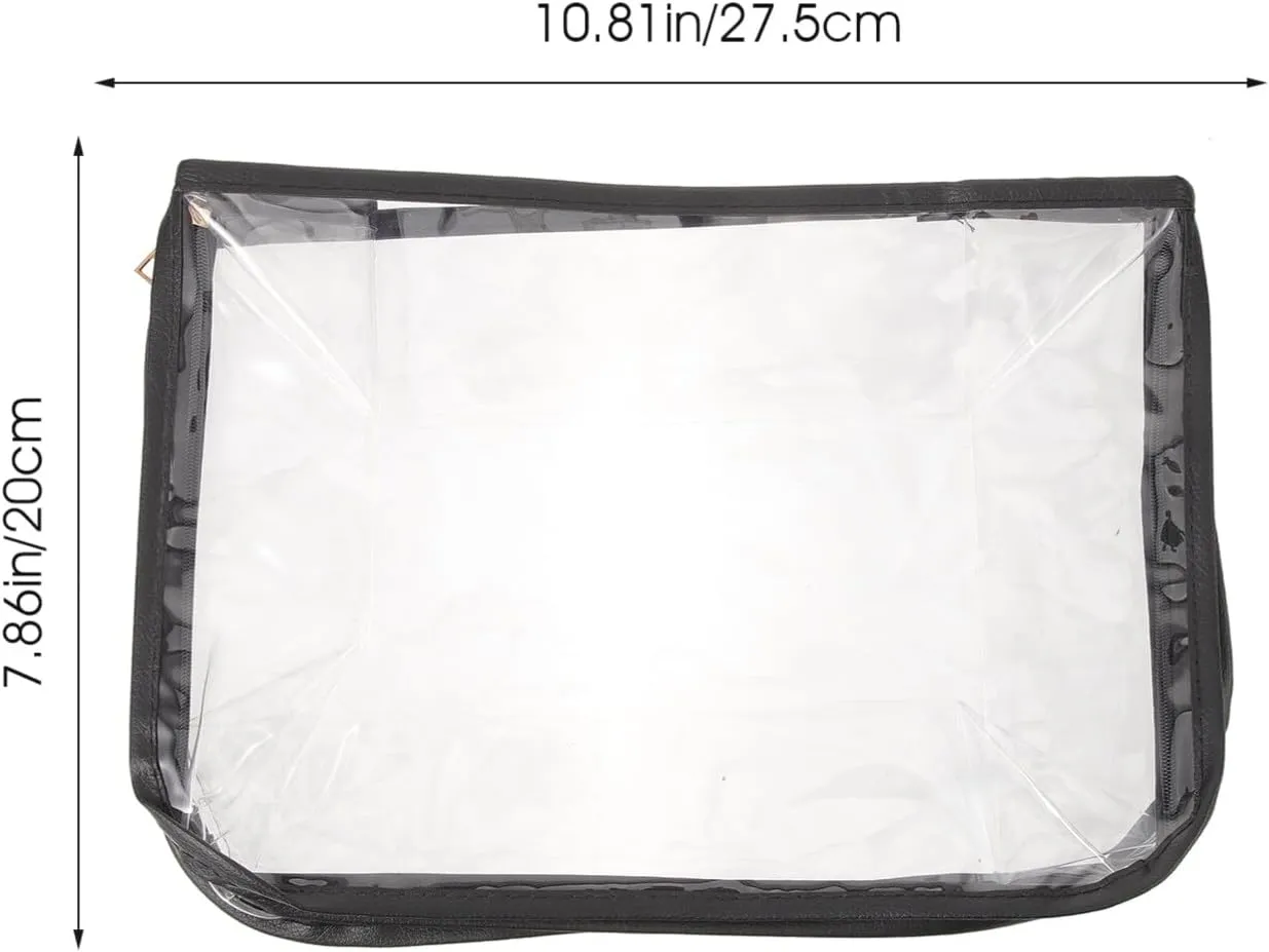 Cabilock Clear Purses Zip Lock Organizer Zip up Tote Bag Zippered Tote Transparent Purse Clear Handbags Zipper Storage Bags Clear Tote Zip Wallet Zipper Wallet Zip Tote Bag Locker PVC Seal