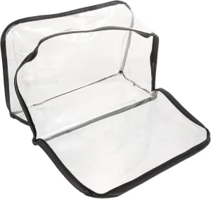 Cabilock Clear Purses Zip Lock Organizer Zip up Tote Bag Zippered Tote Transparent Purse Clear Handbags Zipper Storage Bags Clear Tote Zip Wallet Zipper Wallet Zip Tote Bag Locker PVC Seal