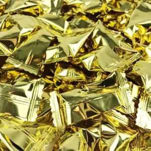 Candy Envy - Gold Foil Wrapped Buttermints - 13 oz. Bag - 100 Individually Wrapped Candy Mints