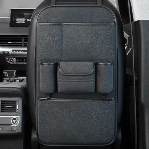 Car Backseat Organizer for Chevrolet Statesman Veritas Rezzo Equinox G2X Trailblazer Waterproof and Stain Resistant Car Organiser Back Seat Kids Back Seat Organiser,Black, normal