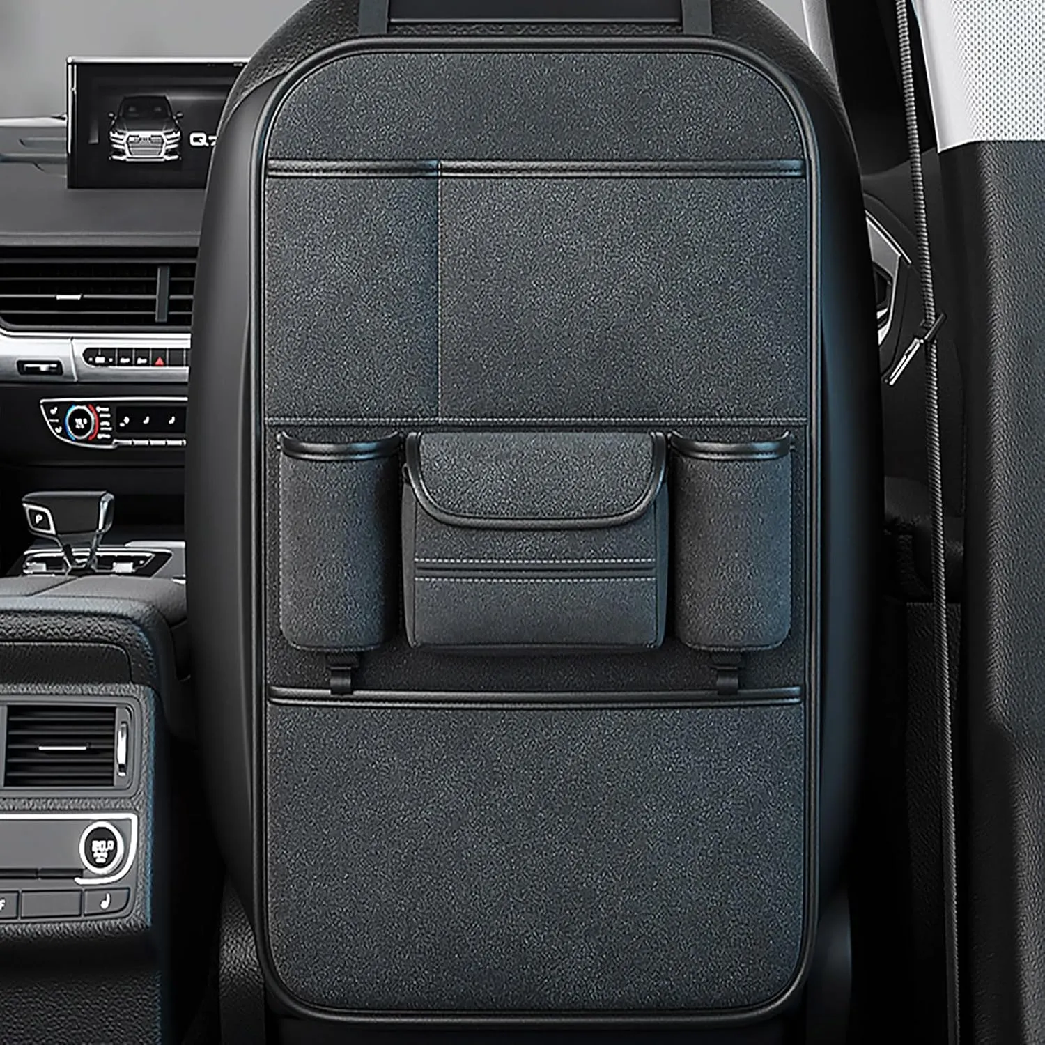 Car Backseat Organizer for Chevrolet Statesman Veritas Rezzo Equinox G2X Trailblazer Waterproof and Stain Resistant Car Organiser Back Seat Kids Back Seat Organiser,Black, normal