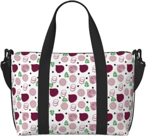 Carry On Duffle Bags Overnight Weekender Bags for Women, Onion cute print Personal Item Travel Bag, Travel Essentials Sport Gym Bag for Men Women