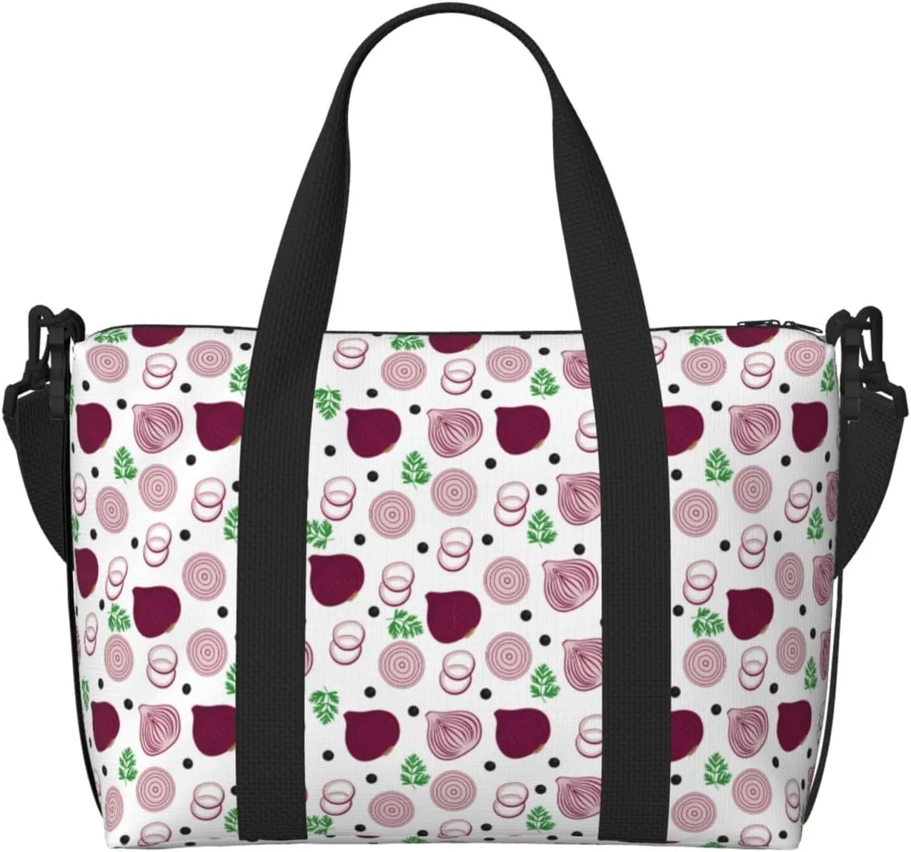 Carry On Duffle Bags Overnight Weekender Bags for Women, Onion cute print Personal Item Travel Bag, Travel Essentials Sport Gym Bag for Men Women