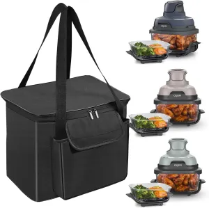Carrying Bag for Ninja Crispi Air Fryer FN101, Portable Outdoor Airfryer Travel Carrier Case Bag for Ninja Air Fryer, Air Fryer Waterproof Carrying Bags with Aluminum foil lining