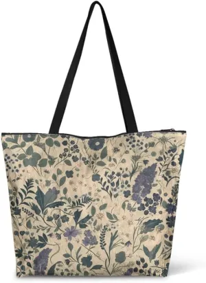 Carton Border Collie Dupont Paper Tote Bags Ladybug Daisy Reusable Handbag USA Flag Skull Shoulder Bag Shopping Work