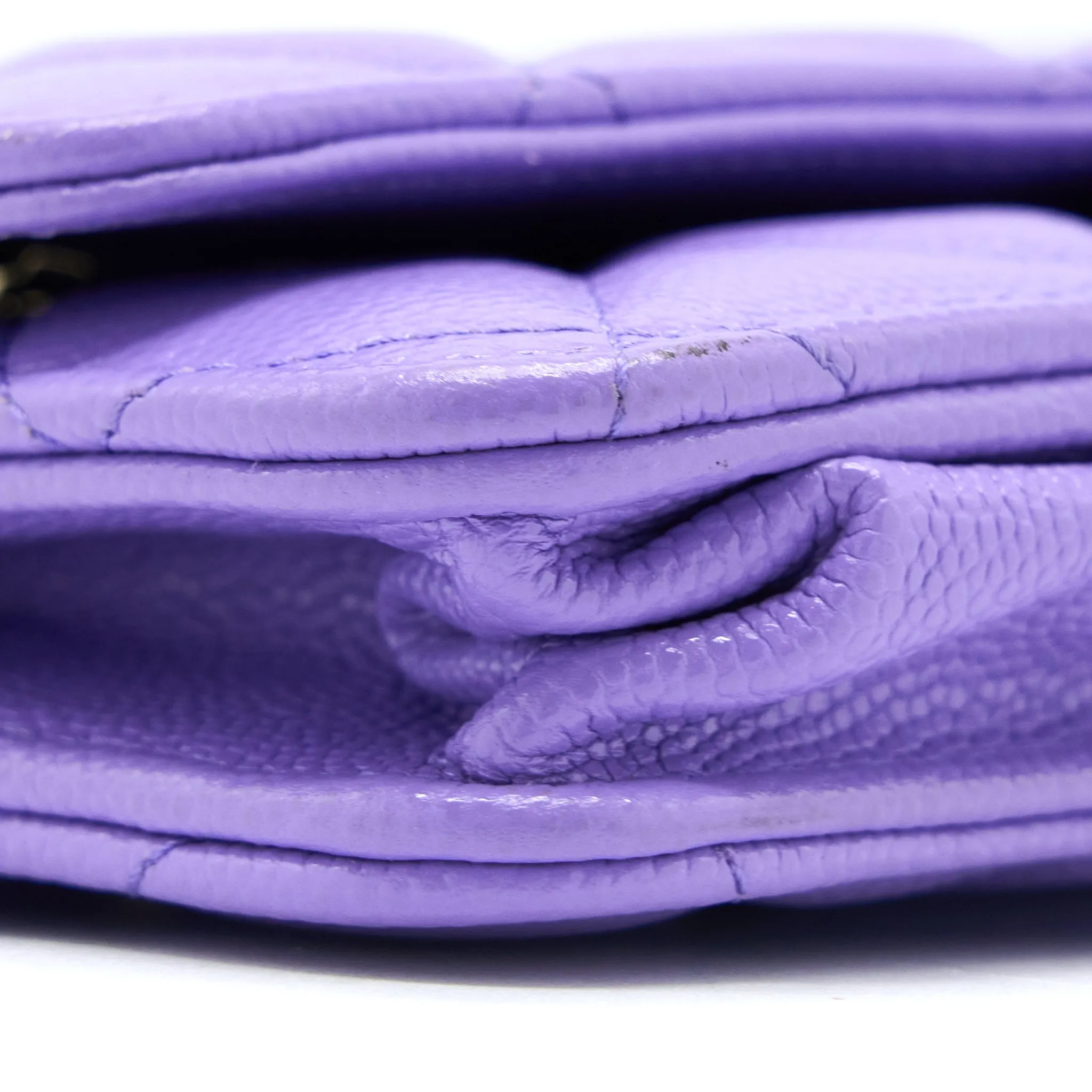 Chain L Refined On Purple Verified Wallet Classic Chanel Caviar