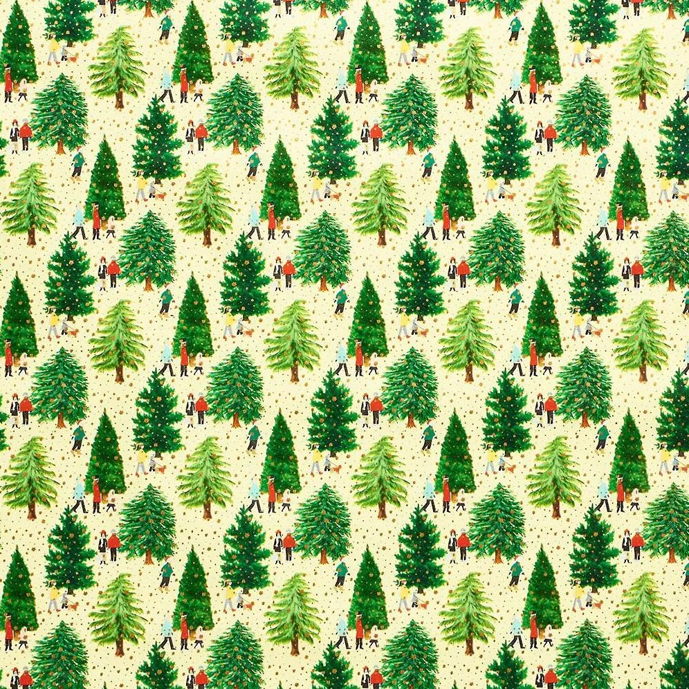 Christmas Tree Farm Stone Wrapping Paper