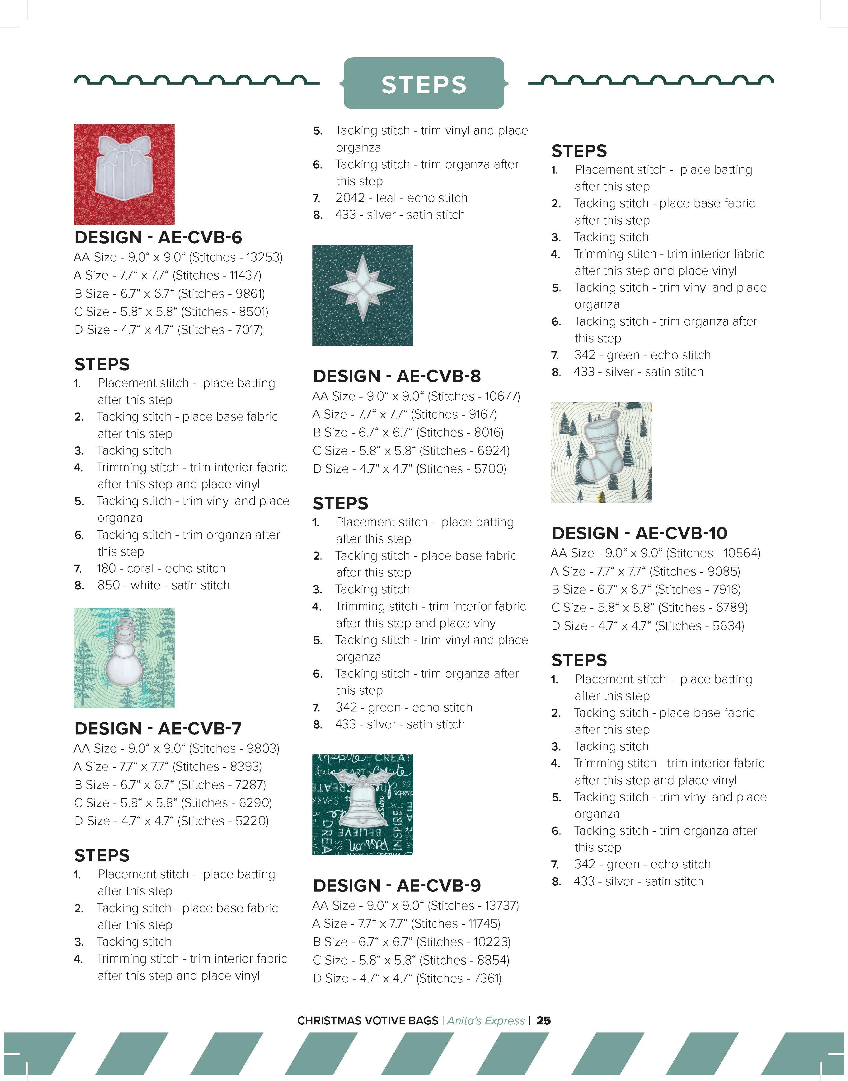 Christmas Votive Bags