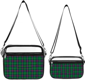 Clan Young Tartan Transparent Cross Bag Two-piece Set