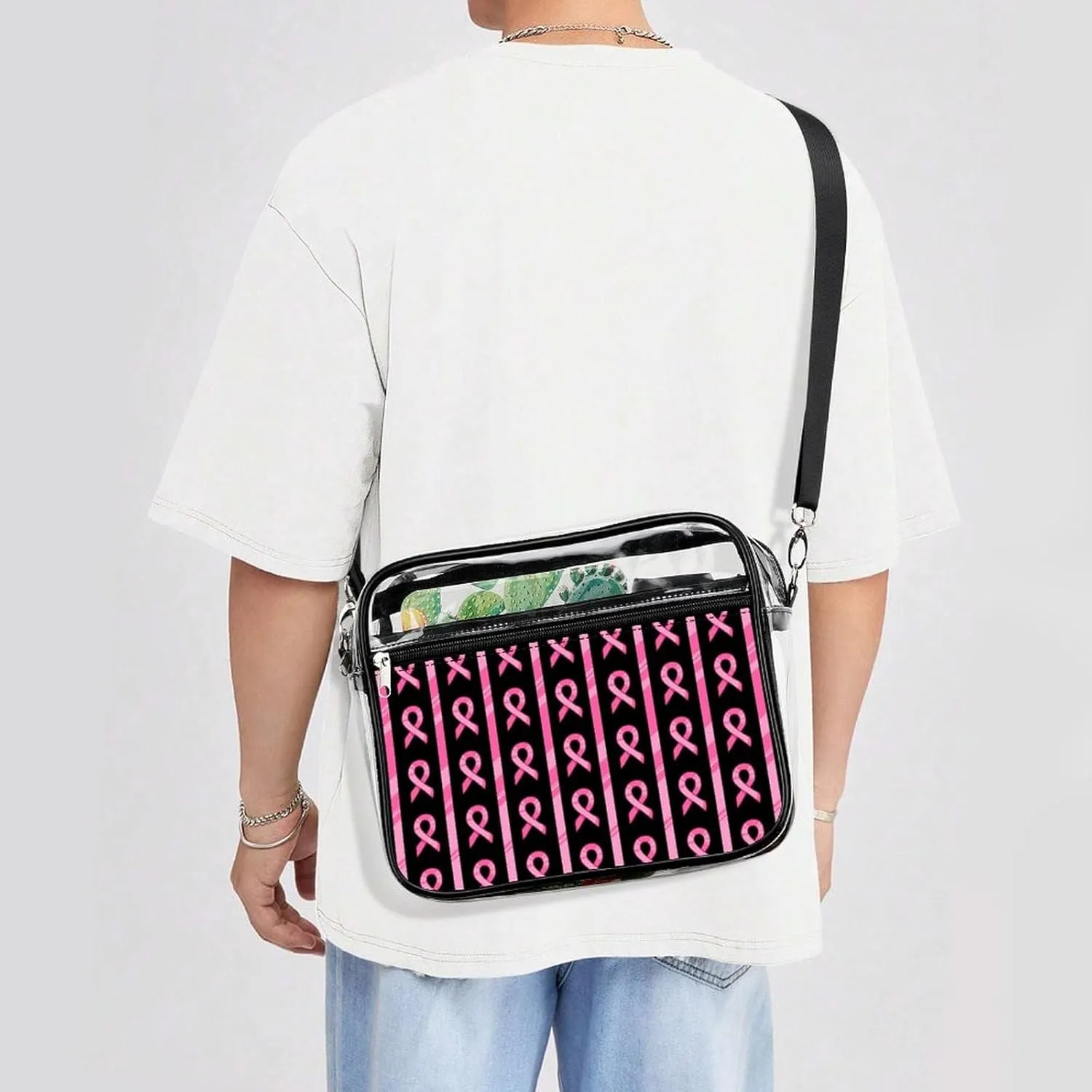 Clear Bag Stadium Approved, Women Clear Crossbody Purse Bag, Clear Stadium Bags for Sporting Events, Concerts