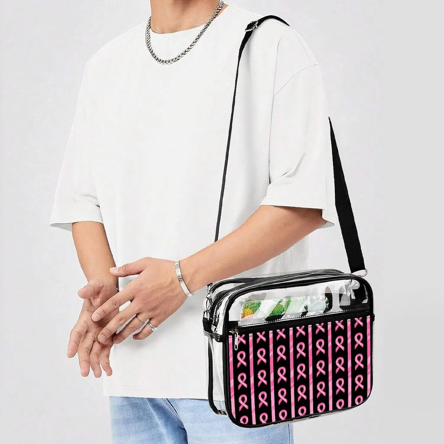 Clear Bag Stadium Approved, Women Clear Crossbody Purse Bag, Clear Stadium Bags for Sporting Events, Concerts