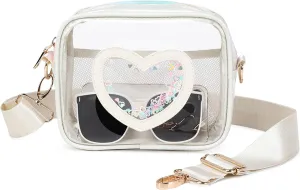 Clear Crossbody Bag for Women Girls Kids Purse Toddlers Shoulder Messenger Handbags Transparent Bags Wallet Pouch