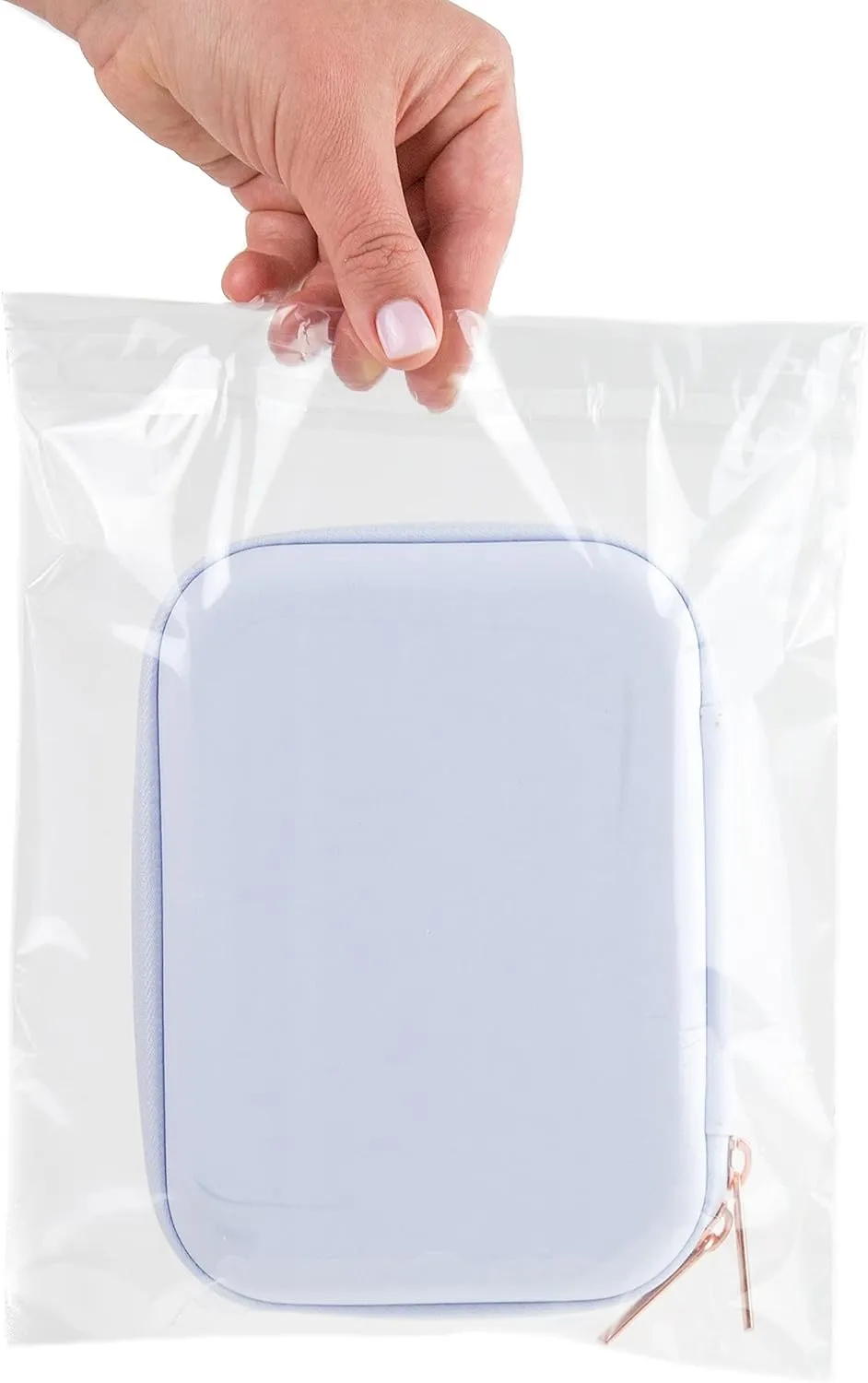 Clear Poly Bags Combo Pack – 6x9", 8x10", 9x12", 11x14" – 400 Pack (100 Bags Each Size) – Extra Strong Seal Plastic Bags for Packaging Products