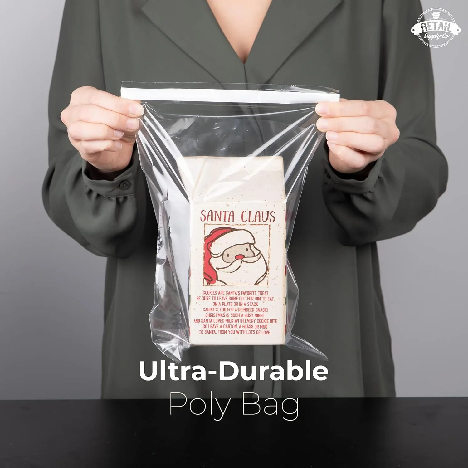 Clear Poly Bags with Suffocation Warning - Choose 6x9, 8x10, 9x12, 11x14, 14x20 or 20x24 (8x10 Strong Glue)