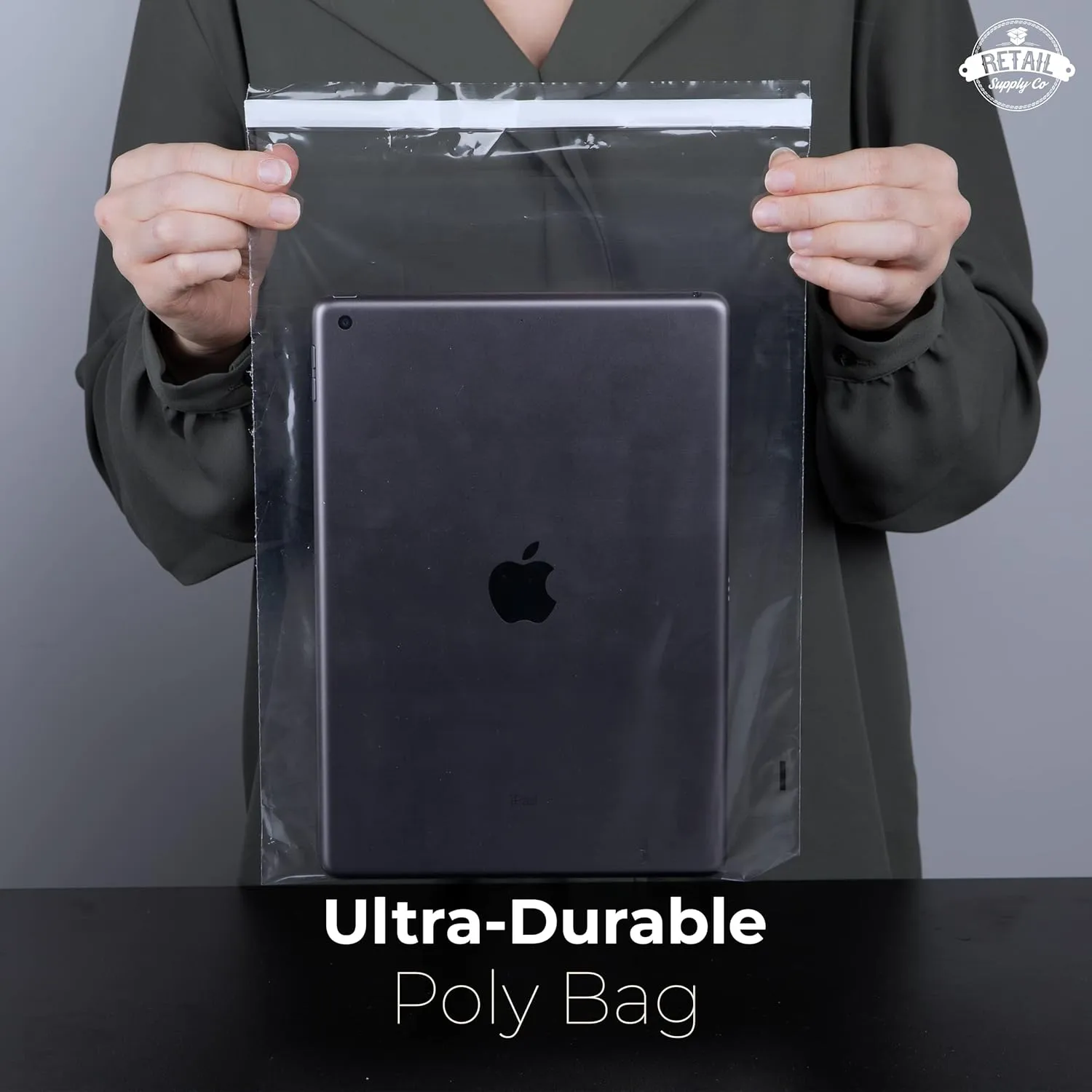 Clear Poly Bags with Suffocation Warning - Choose 6x9, 8x10, 9x12, 11x14, 14x20 or 20x24 (9x12 Resealable)