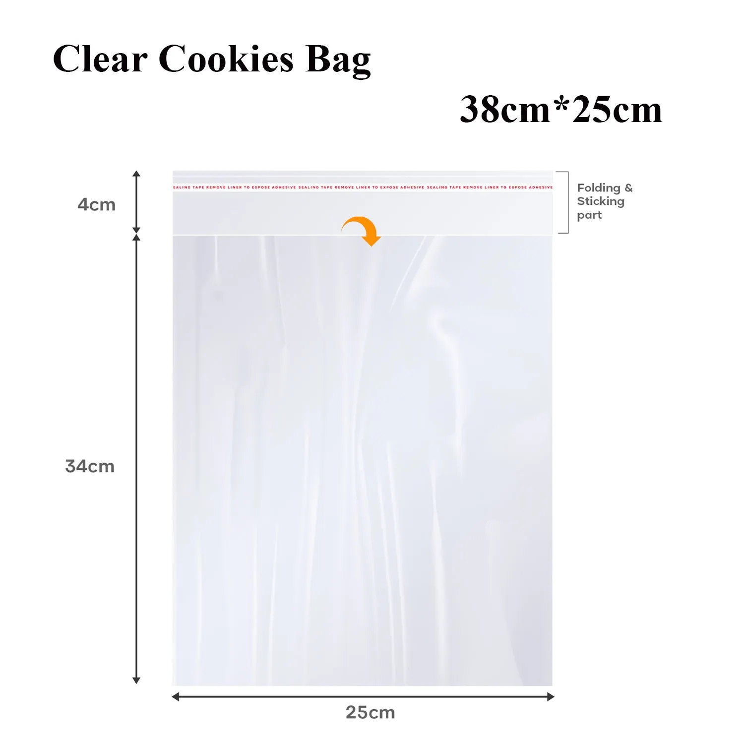 Clear Reclosable Zip Poly Bag Resealable Self Sealing Bag~5291