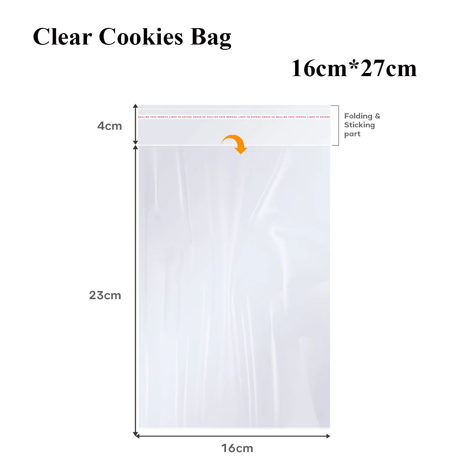 Clear Reclosable Zip Poly Bag Resealable Self Sealing Bag~5291