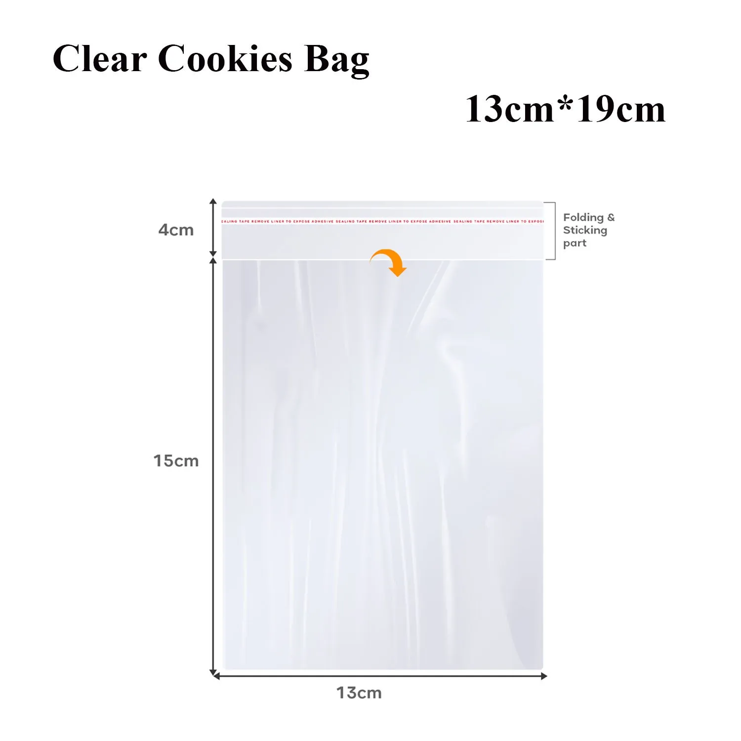 Clear Reclosable Zip Poly Bag Resealable Self Sealing Bag~5291